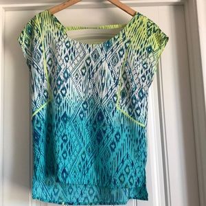 American Eagle flowy blouse with open back detail